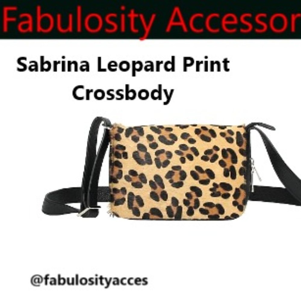 Adorable Leopard Print Bag Italian Leather with Printed Calfskin